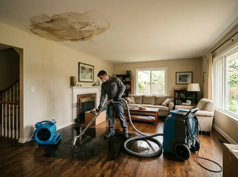 attic-pipe-burst-ceiling-drip-008 — frequently asked questions, Water Damage Restoration & Carpet Care in Cave Springs, AR